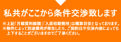 私達がここから条件交渉致します